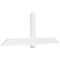 Ekena Millwork Eugene Architectural Grade PVC Gable Bracket, 84"W x 31 1/2"H x 2"D x 6"F, 9/12 Pitch GBP084X32X0206EUG00 - alternate 1